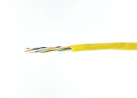 Indoor Bulk UTP CAT5E Cable Yellow PVC Twisted Wire For Networking PC Computer