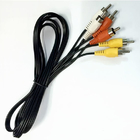 3RCA-3RCA Male AV Cable Video and Audio Data Communication Cable 1.5meter