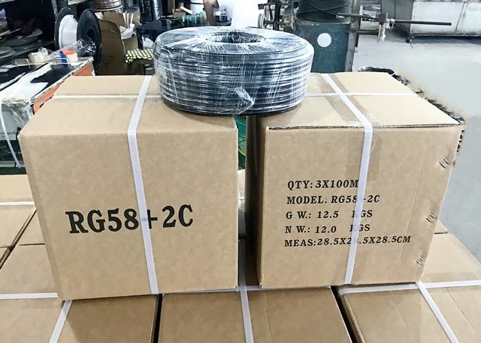 RG58 2C Siamese Solid PE Combo Coax Bulk CCTV Cable SYV-50-3