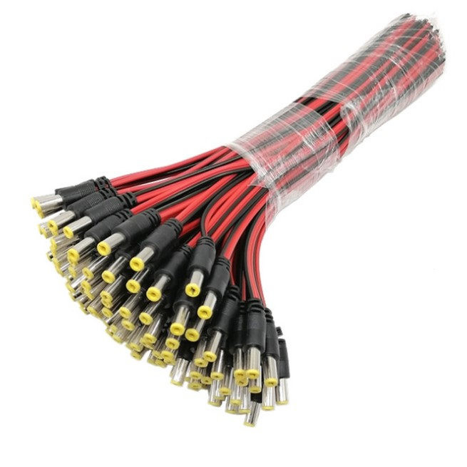 DC Male Plug 2C CCTV Cable Accessories For Network Cabling Installation